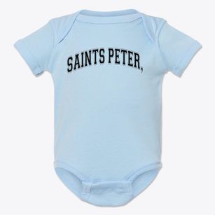 Saints Peter, Paul, & Michael Middle Varsity Arch Baby Onesie