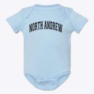 North Andrew High School Varsity Arch Baby Onesie