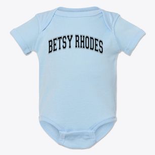 Betsy Rhodes Elementary School Varsity Arch Baby Onesie