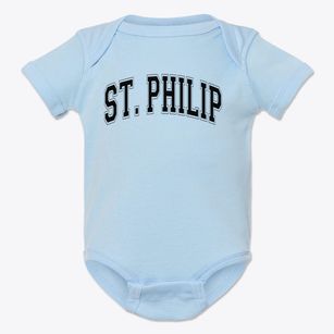 Saint Philip The Apostle School Varsity Arch Baby Onesie