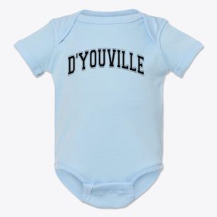 D'youville Porter Campus School 3 Varsity Arch Baby Onesie