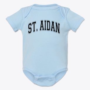 Saint Aidan Lower School Varsity Arch Baby Onesie