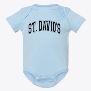 Saint David's Day School Varsity Arch Baby Onesie