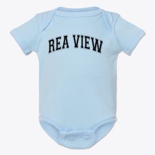 Rea View Elementary Varsity Arch Baby Onesie