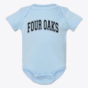 Four Oaks Middle School Varsity Arch Baby Onesie