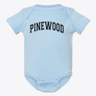 Pinewood Elementary School Varsity Arch Baby Onesie