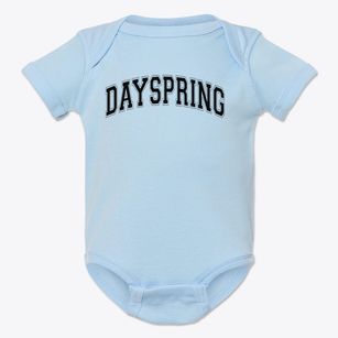 Dayspring Christian Academy Varsity Arch Baby Onesie