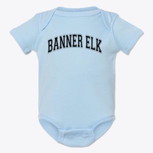 Banner Elk Elementary School Varsity Arch Baby Onesie