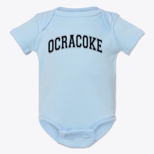 Ocracoke School Varsity Arch Baby Onesie