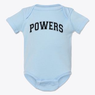 Powers Elementary School Varsity Arch Baby Onesie
