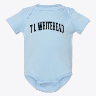 T L Whitehead Elementary School Varsity Arch Baby Onesie