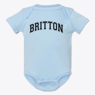 Britton Elementary Varsity Arch Baby Onesie