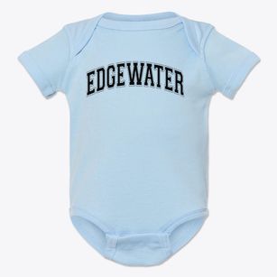 Edgewater Elementary School Varsity Arch Baby Onesie