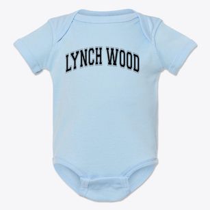 Lynch Wood Elementary School Varsity Arch Baby Onesie