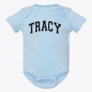 Tracy Elementary School Varsity Arch Baby Onesie