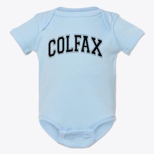 Colfax Upper Elementary School Varsity Arch Baby Onesie