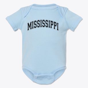 Mississippi Boulevard Christian Academy Varsity Arch Baby Onesie
