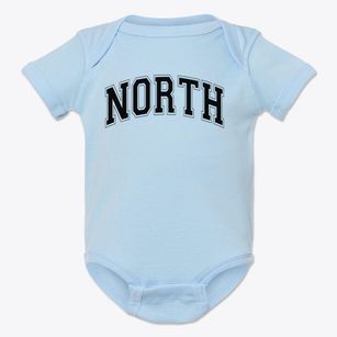North High School Varsity Arch Baby Onesie