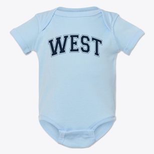 West Early Childhood Center Varsity Arch Baby Onesie