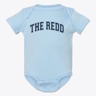 The Redd School Varsity Arch Baby Onesie