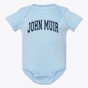 John Muir Elementary School Varsity Arch Baby Onesie
