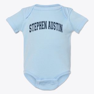 Stephen Austin Elementary School Varsity Arch Baby Onesie