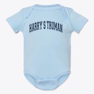 Harry S Truman Elementary School Varsity Arch Baby Onesie