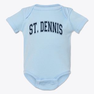 St Dennis Parish Varsity Arch Baby Onesie