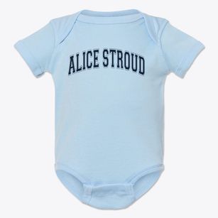 Alice Stroud Elementary School Varsity Arch Baby Onesie