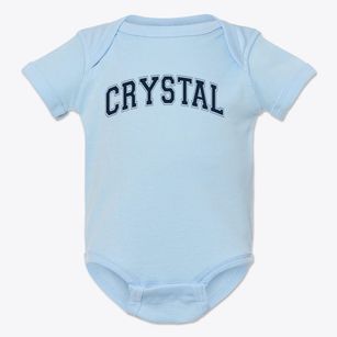 Crystal Montessori Academy Varsity Arch Baby Onesie