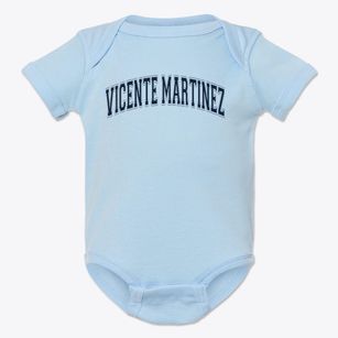 Vicente Martinez Continuing High School Varsity Arch Baby Onesie