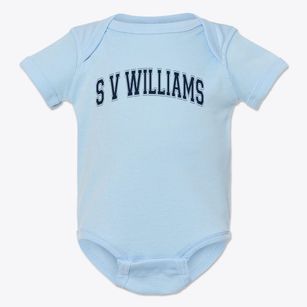 S V Williams Elementary School Varsity Arch Baby Onesie