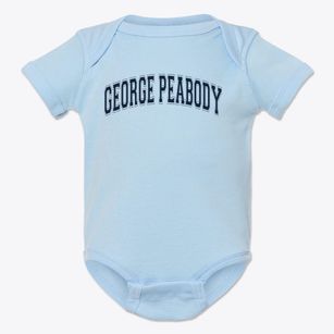George Peabody Elementary School Varsity Arch Baby Onesie