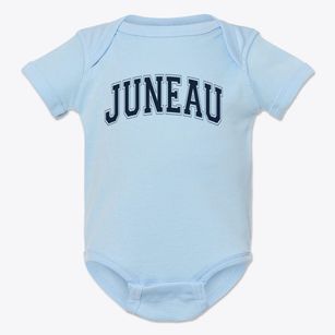 Juneau Christian School Varsity Arch Baby Onesie