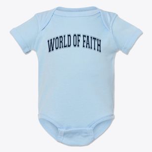 World Of Faith Christian School Varsity Arch Baby Onesie