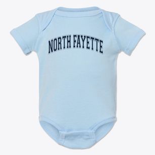 North Fayette Elementary School Varsity Arch Baby Onesie