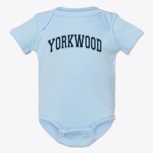 Yorkwood Elementary School Varsity Arch Baby Onesie