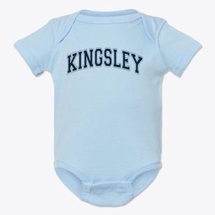 Kingsley Elementary School Varsity Arch Baby Onesie