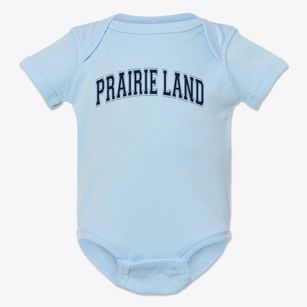 Prairie Land Elementary School Varsity Arch Baby Onesie