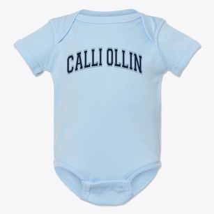 Calli Ollin Academy Varsity Arch Baby Onesie