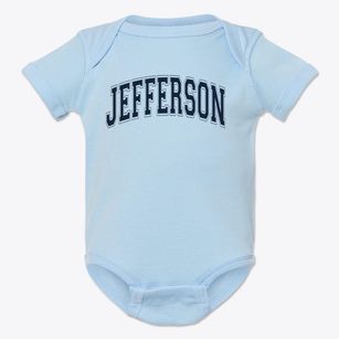 Jefferson Elementary School Varsity Arch Baby Onesie