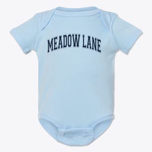 Meadow Lane Elementary School Varsity Arch Baby Onesie