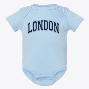 London Elementary School Varsity Arch Baby Onesie