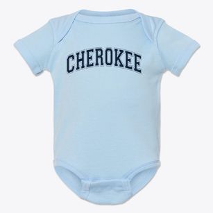 Cherokee Elementary School Varsity Arch Baby Onesie