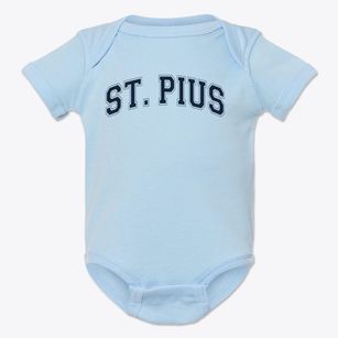 Saint Pius Elementary School Varsity Arch Baby Onesie