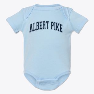 Albert Pike Elementary School Varsity Arch Baby Onesie