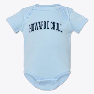 Howard D Crull Elementary School Varsity Arch Baby Onesie