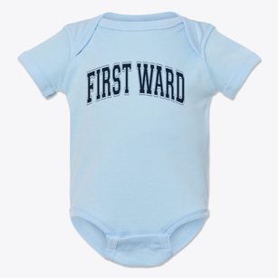 First Ward Elementary School Varsity Arch Baby Onesie