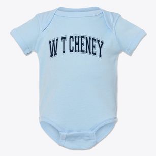 W T Cheney Elementary School Varsity Arch Baby Onesie