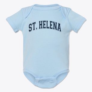 Saint Helena Elementary School Varsity Arch Baby Onesie